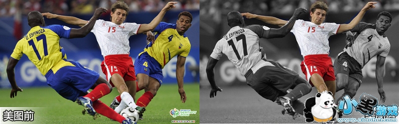 巧用局部彩色笔 让你爱的球星成为焦点