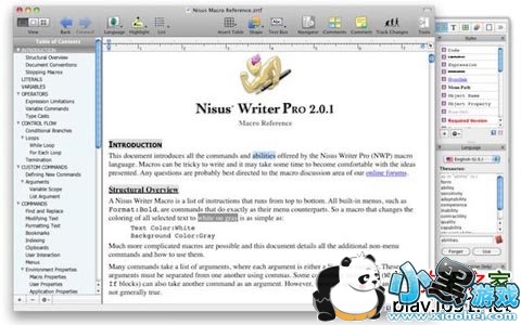 Nisus Writer Pro