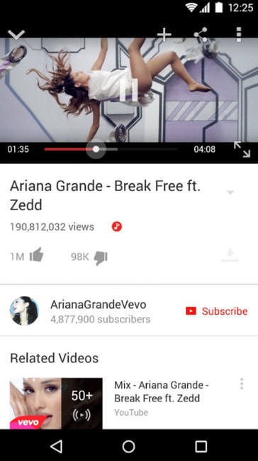 YouTube app YouTube app