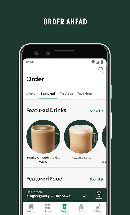 starbucks app