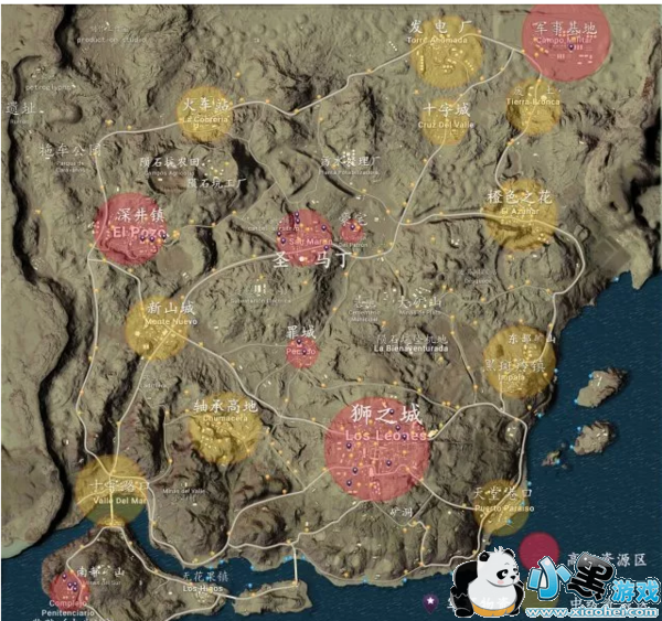 一、绝地求生刺激战场沙漠地图资源分布