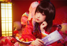 街道灯火小萝莉:阴阳师神乐精品COS分享