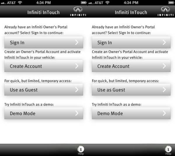 Infiniti InTouch软件界面 软件界面