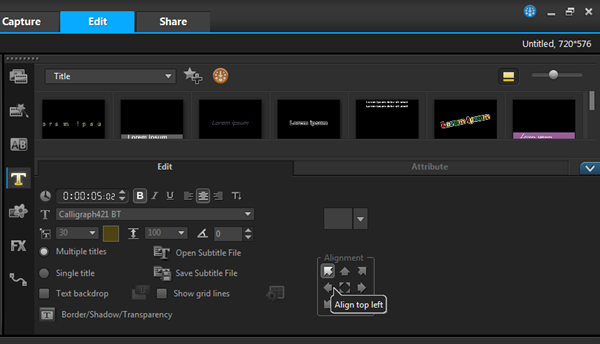 会声会影视频字幕制作教程
