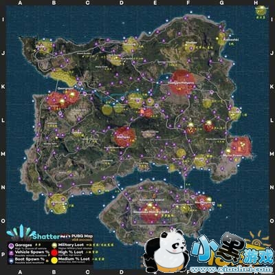 绝地求生刺激战场地图资源分布 抢资源必备