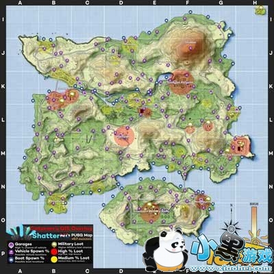 绝地求生刺激战场地图资源分布 抢资源必备