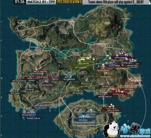 绝地求生PSSB组小组赛赛况 中国队XQ三跳P城 两度开局灭队 绝地求生PSSB组小组赛赛况 中国队XQ三跳P城 两度开局灭队