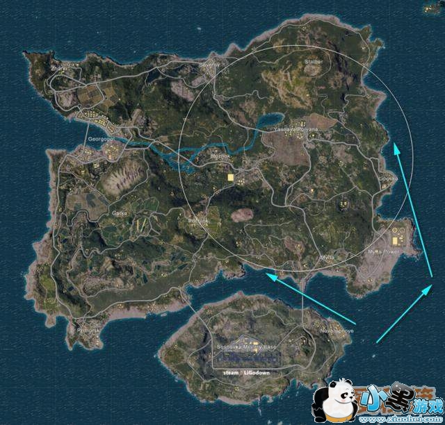 绝地求生:这里跳的人少还富的流油 一人一个三级头 N港教学