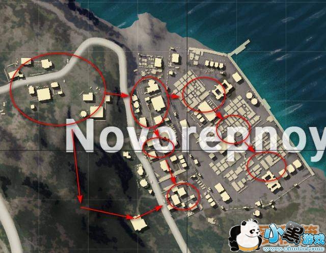 绝地求生:这里跳的人少还富的流油 一人一个三级头 N港教学