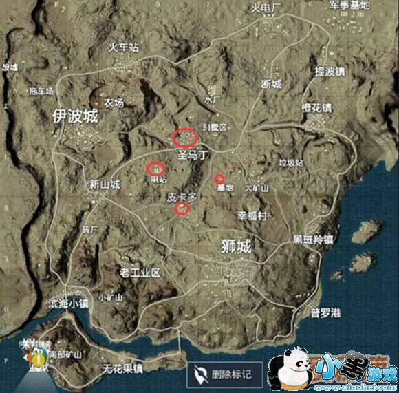 绝地求生刺激战场皮卡多建筑分布分析