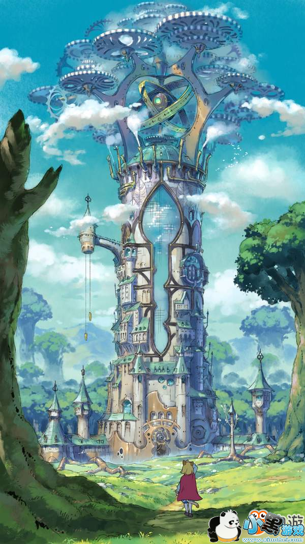 《二之国2:亡灵国度》最新截图 充满神秘的梦幻之塔