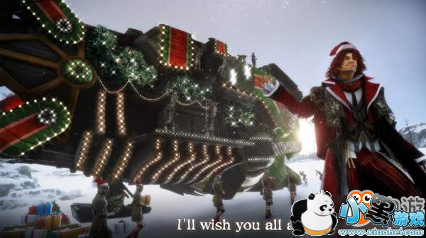 各大厂商发圣诞贺图:圣诞老爹奎爷、乔尔艾莉漫步雪地
