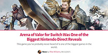 Arena of Valor(���ߺ���)��Switch�汾��ô��?�ù���ý����������!