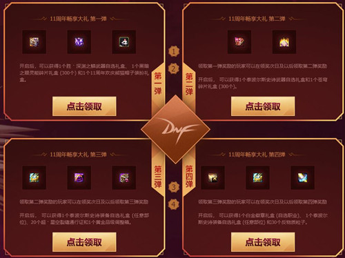 DNF12周年登录奖励一览 DNF12周年登录奖励一览